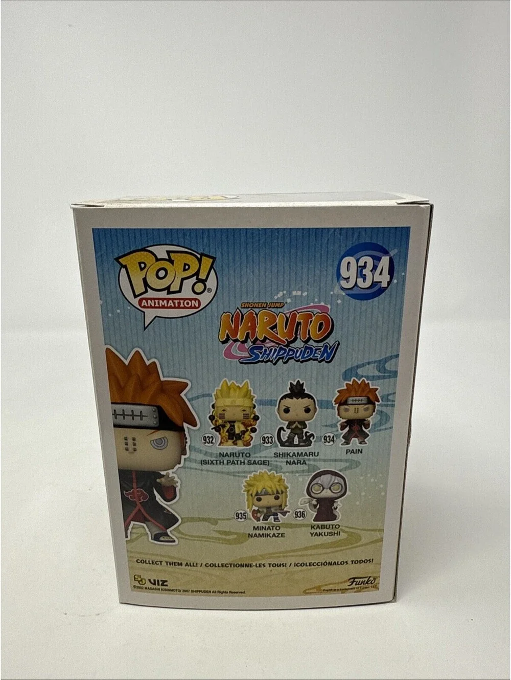 Pain 934 Funko Pop Naruto Shippuden Akatsuki Leader Anime Figure